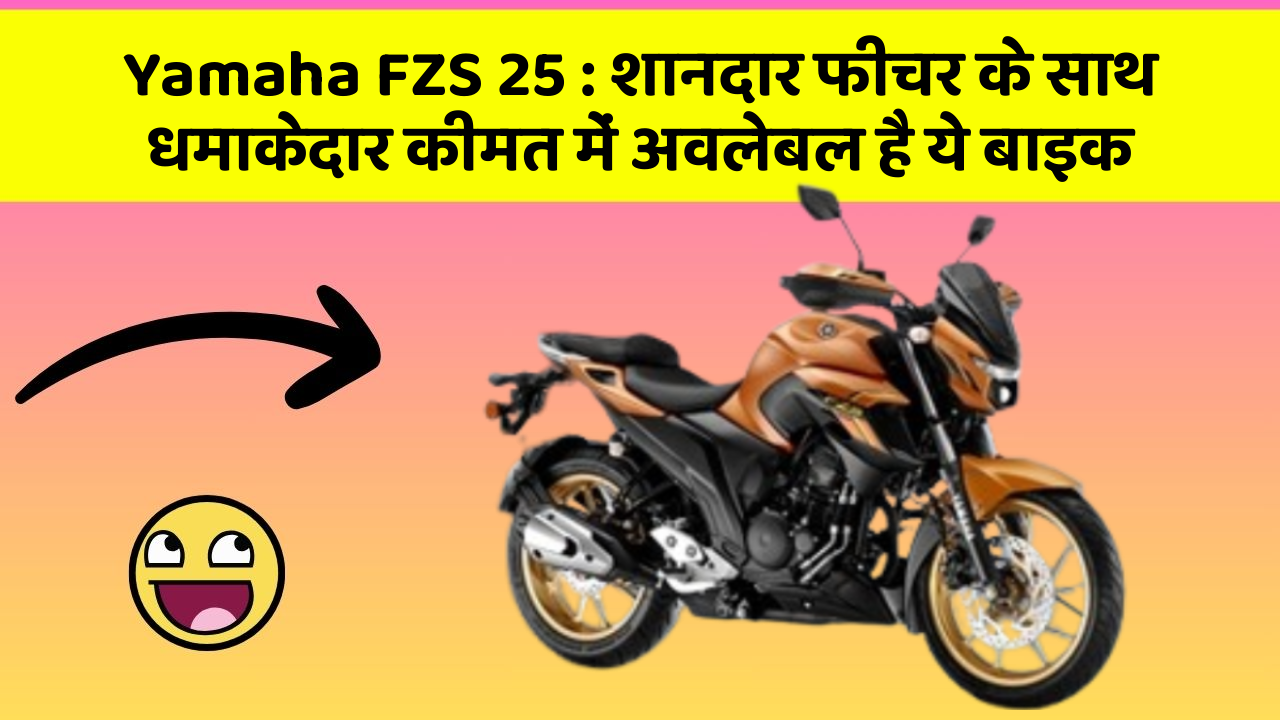 Yamaha FZS 25 : शानदार फीचर के साथ धमाकेदार कीमत में अवलेबल है ये बाइक