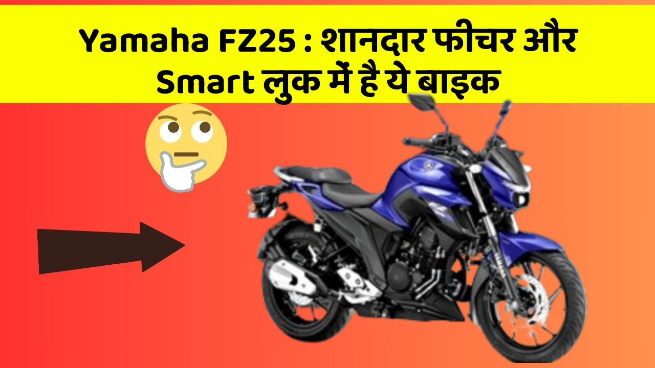 Yamaha FZ25 : शानदार फीचर और Smart लुक में है ये बाइक